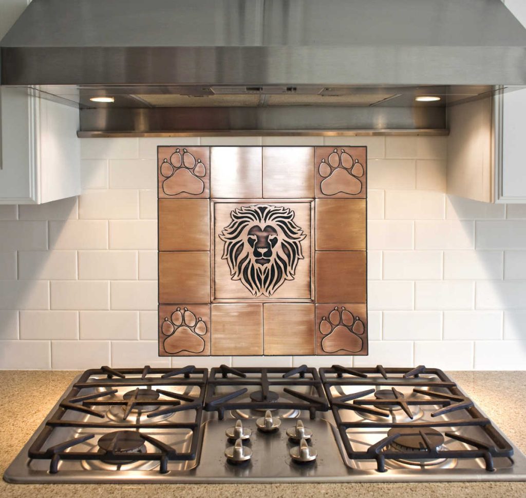 copper kitchen backsplash