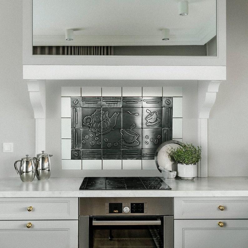 stainless steel tiles kitchen backsplash