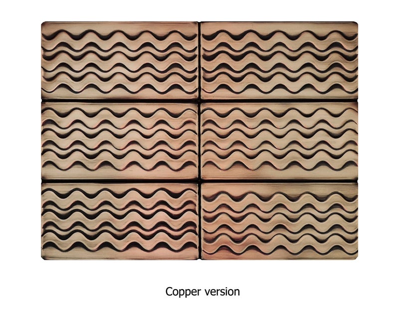 6 handmade decorative mosaic tiles