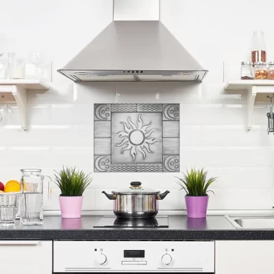 metal backsplash